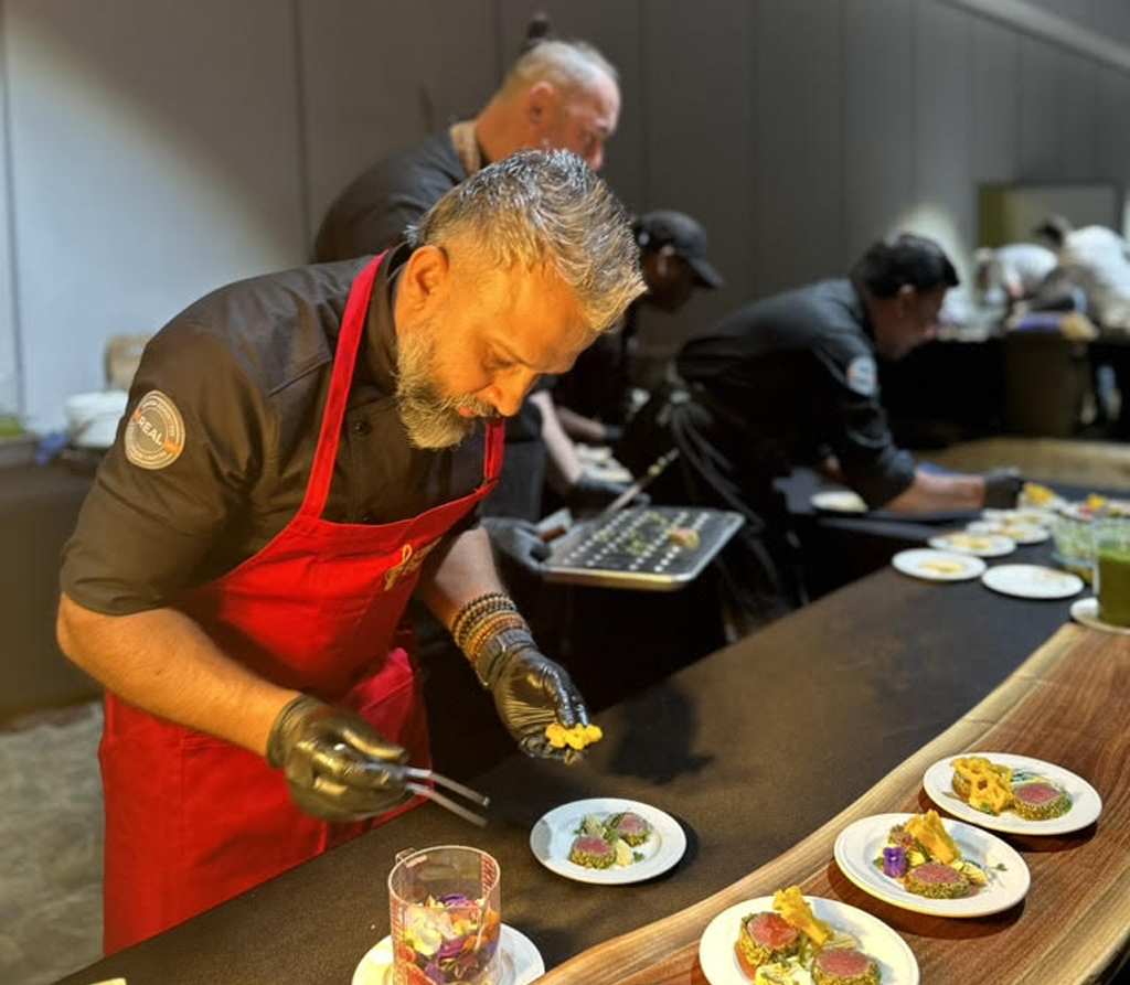 Chef Chaminda at Work